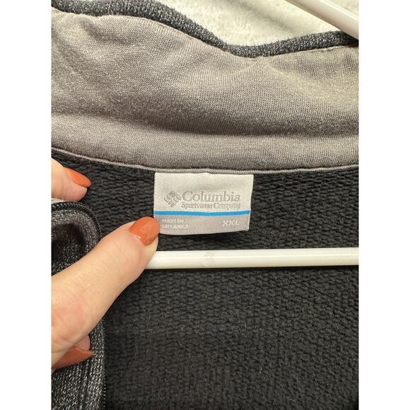 Columbia AM1534 Men Size XXL Grey Great Hart Mountain III 1.4 Zip Sweatshirt Rib - Picture 3 of 6